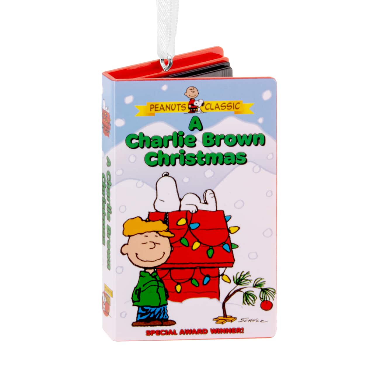 Hallmark Peanuts® 3" A Charlie Brown Christmas Retro Video Cassette Case Ornament
